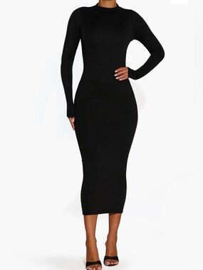 Black NAKED WARDROBE BODYCON Dress NEVER WORN
